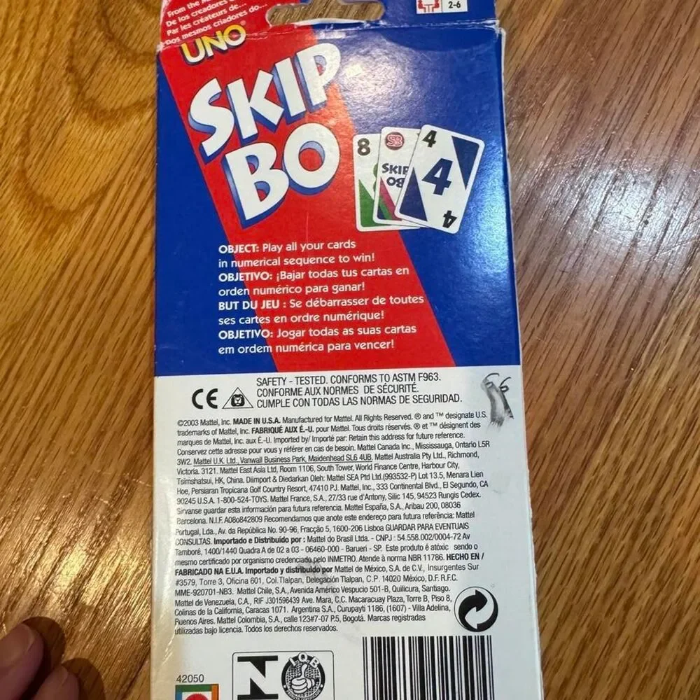 Mattel Skip Bo Game